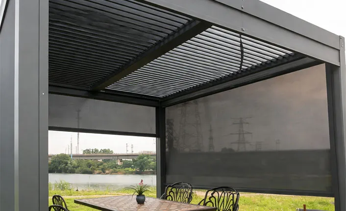 Outdoor Pergola with Zip Blinds