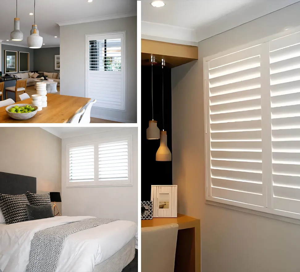 Chinese Supplier Faux Wood Cafe Style Shutters