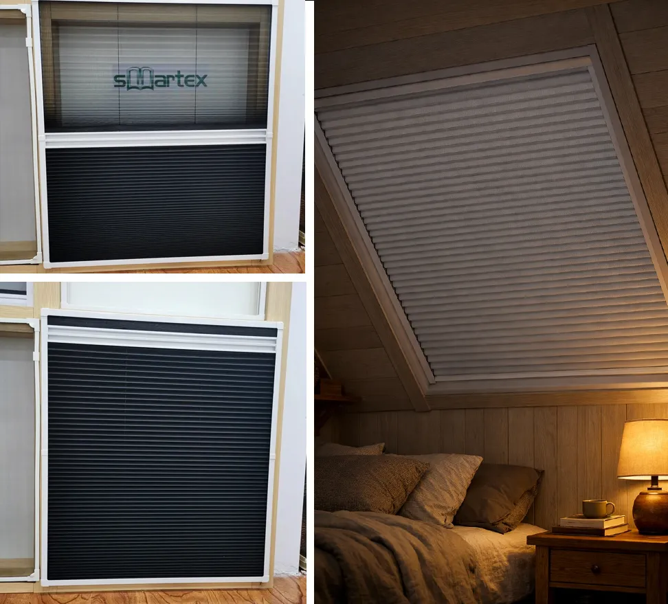 2-in-1 Skylight Pleated Insect Screen Window