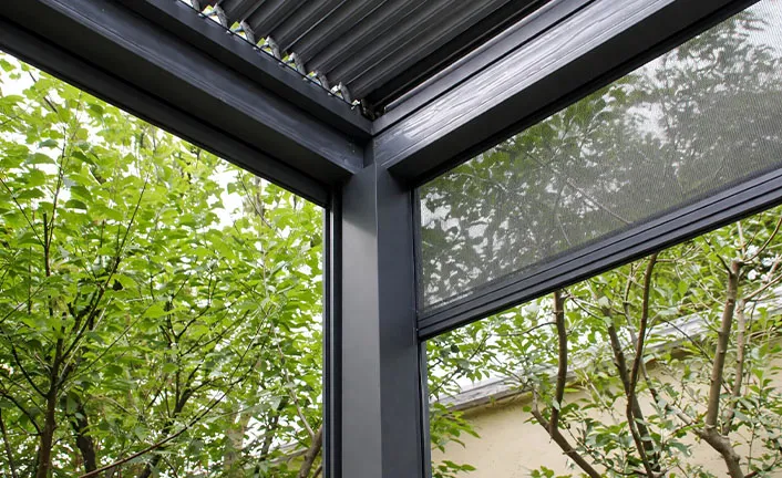 Outdoor Pergola with Zip Blinds