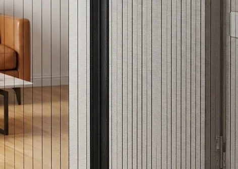 Magnet Reinforced Screen Door Curtain