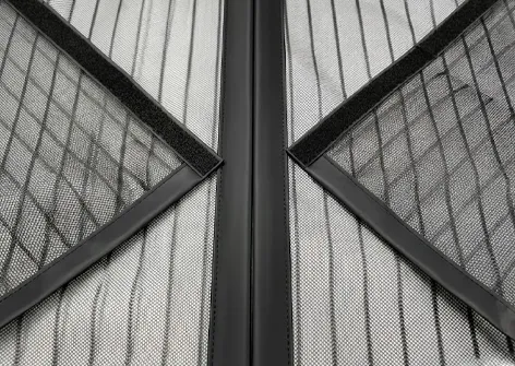 Magnet Reinforced Screen Door Curtain