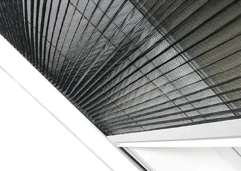 Adjustable Pleated Insect Screen Window