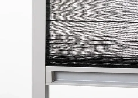 Adjustable Pleated Insect Screen Window