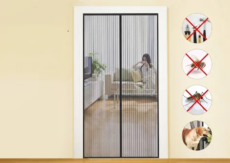 Breathable Polyester Magnetic Screen Door