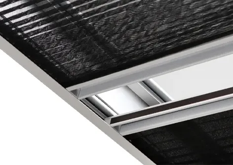 Dual-Function Pleated Screen Window