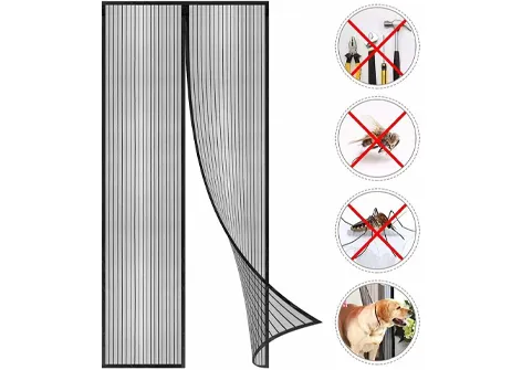 Easy-Install Polyester Magnetic Door Net