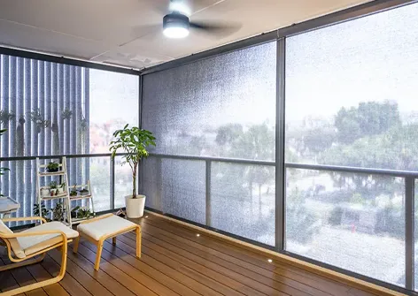 High-Visibility Roll-Up Mosquito Screen Window