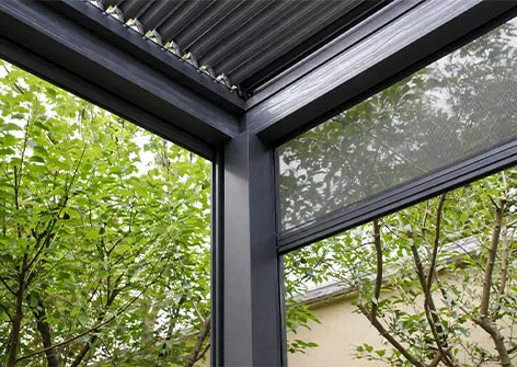Outdoor Pergola with Zip Blinds