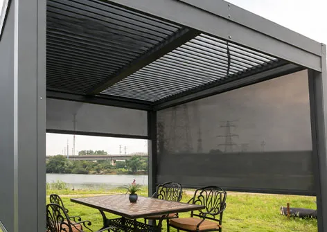 Outdoor Pergola with Zip Blinds