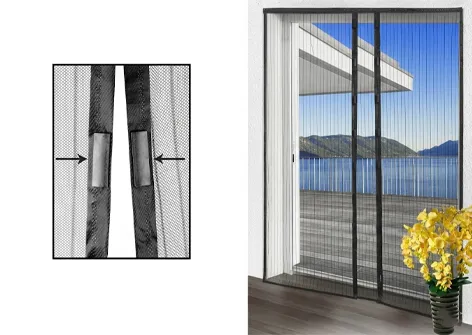 Pet-Friendly Magnetic Fly Screen Door Curtain