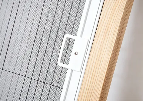 Stop-Anywhere Plisse Screen Door