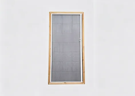 Stop-Anywhere Plisse Screen Door