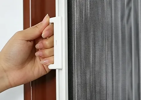 Stop-Anywhere Plisse Screen Door
