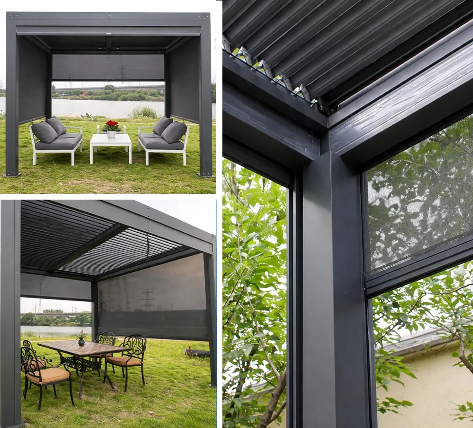 Outdoor Pergola with Zip Blinds