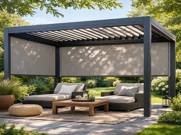 Outdoor Pergola with Zip Blinds