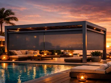 Outdoor Pergola with Zip Blinds
