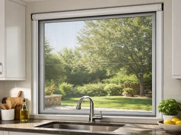 High Visibility Retractable Screen Window
