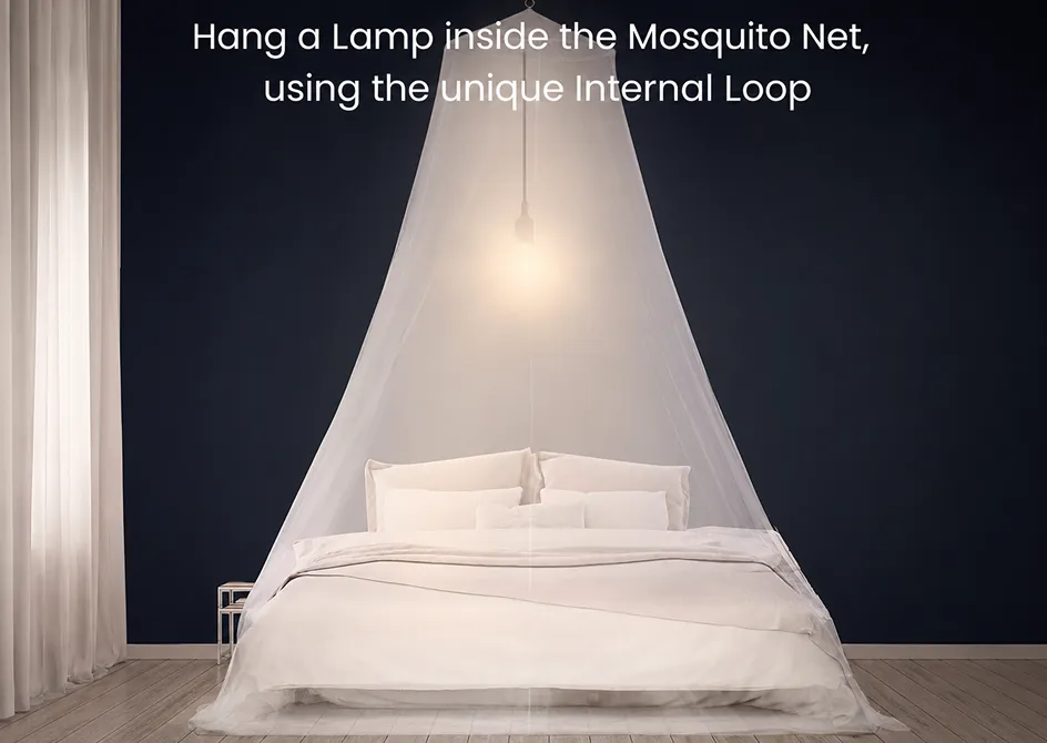 Bed Mosquito Net (Round Hanging Canopy)
