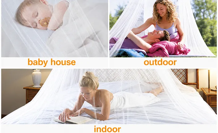 Bed Mosquito Net (Round Hanging Canopy)